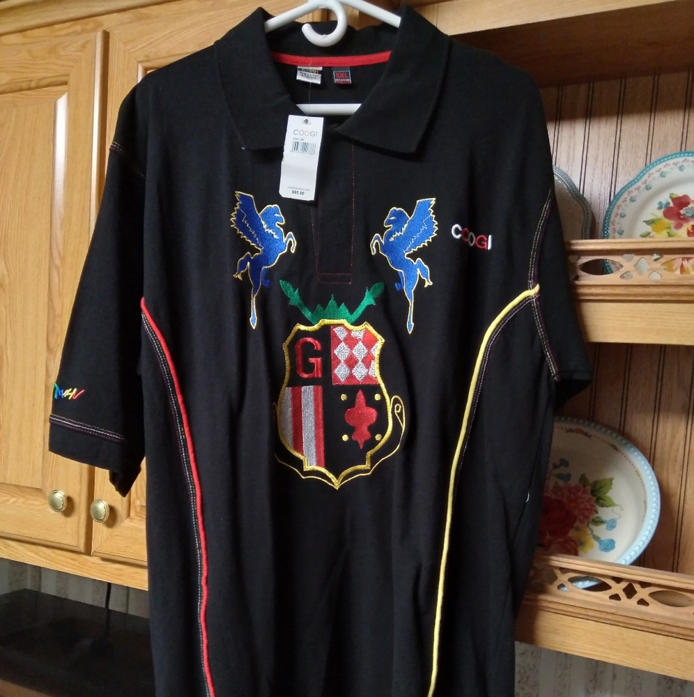 Coogi Polo Shirt NWT! Embroidered 5X Perfect Condition